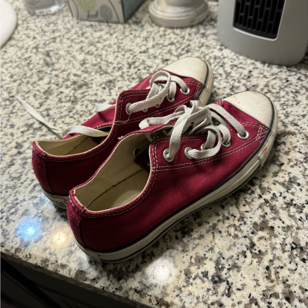 Converse shoes, maroon not red
